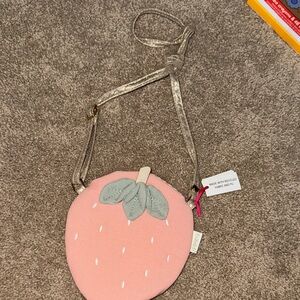 Charming Pink Strawberry Kids Bag